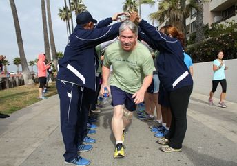 Member of Back on My Feet running