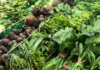 Produce in supermarket