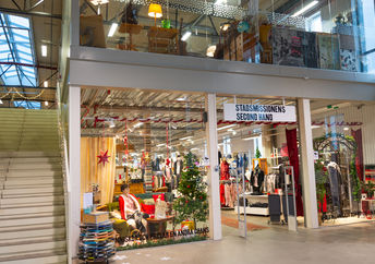 An inside view of Sweden's ReTuna Återbruksgalleria