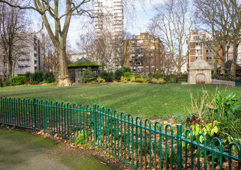 Green spaces in London.