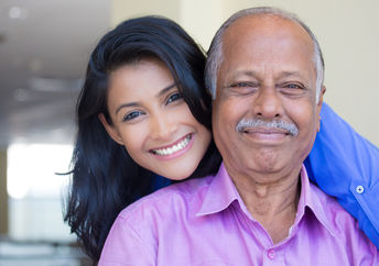 Father and daughter.