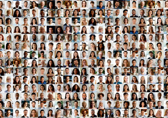 Multiple screens showing a virtual conference to illustrate Goodstock