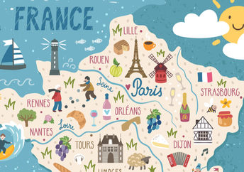 map of france