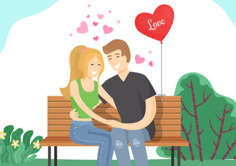 Couple in a love relationship.