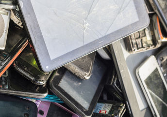 Discarded electronics.