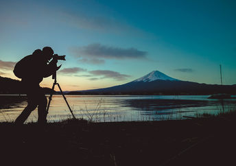 Photographing nature.