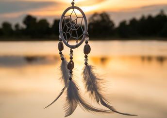 Dreamcatcher at sunset