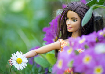 Barbie in a natural environment