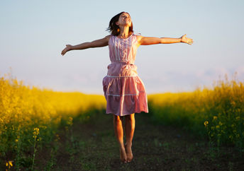 Happiness comes from helping others.