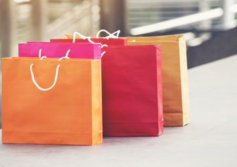 Shopping bags.