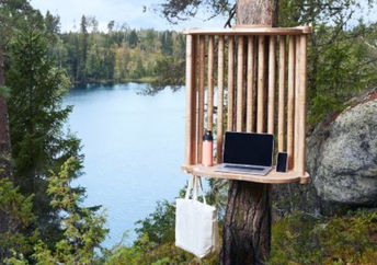 Forest workstation in Lahti, Finland