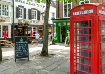 This London phone booth is still in use.