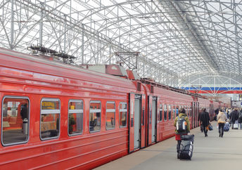Moscow train station.