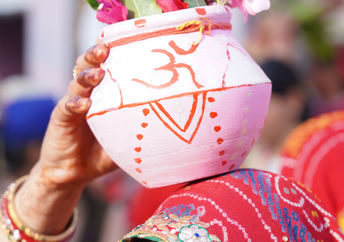 Woman helped by a social enterprise.