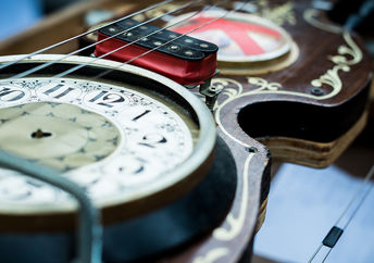 Violin made from recycled trash..