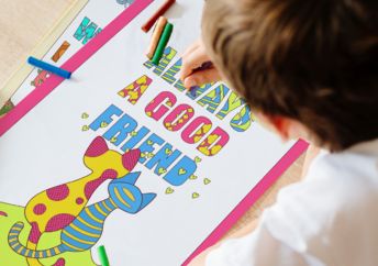 Color these downloadable affirmations.