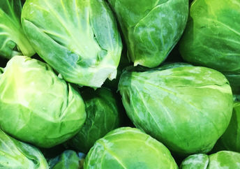 Fresh brussels sprouts.