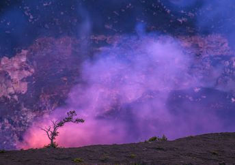 Mauna Loa's Caldera volcano in Hawaii.
