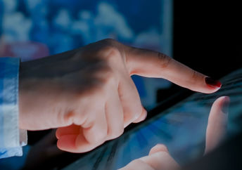 An interactive touchscreen.