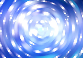 Glowing, radiant circles suggesting confidence and charisma.