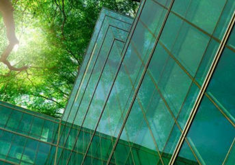 Eco-friendly building for a modern city.