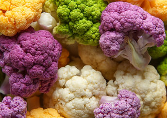 Cauliflower is full of health benefits and comes in many colors.