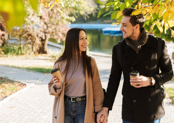 Couple in a healthy relationship.