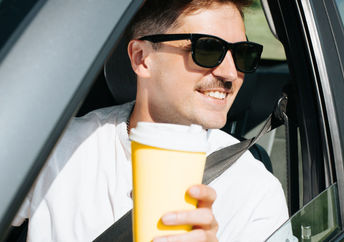 Getting a complement with your morning coffee.