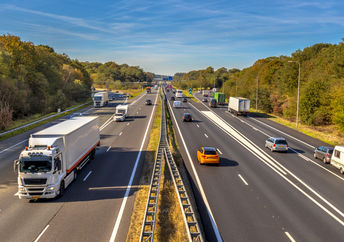 A highway in the Netherlands.