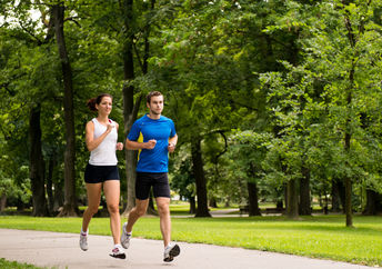 Exercise in the park.