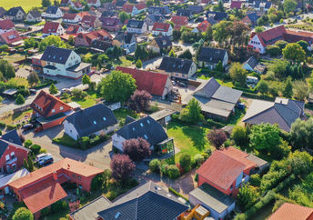 A view of a neighborhood.