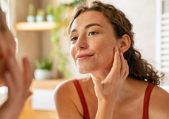 use natural skincare products on your face.