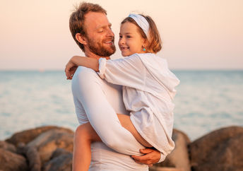 Father and daughter.