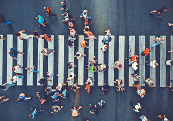 Pedestrian crossing.