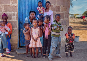 A family in Botswana.