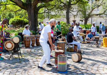 A performance in Congo Square.