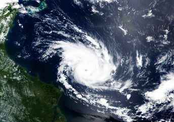 Satellite view by NASA.