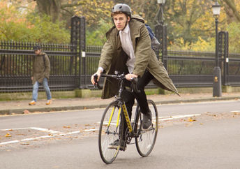 Walking and bike lanes in London on roads that are closed off to cars.