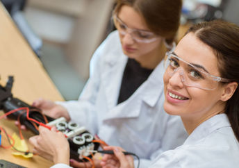 Prosthetic hand being made in a  robotics class...