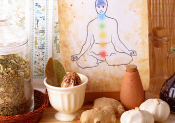 Ayurvedic herbs used for medicinal purposes.