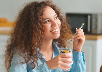 Start your morning with foods that contain tryptophan.