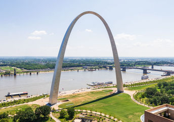The Gateway Arch will stay dark until June.