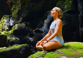 Connect to water through yoga.