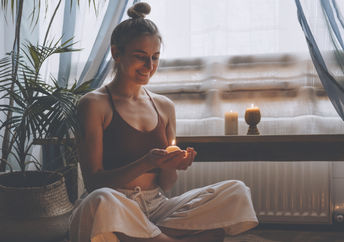 Yoga inspired by the leading element fire.