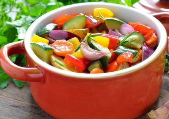 summer vegetables can be cooked many different ways.