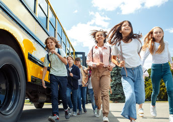 Kids going back to school.