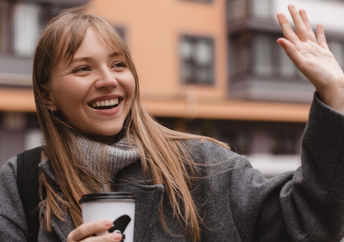 Saying hello to neighbor on the street is good for your wellbeing.