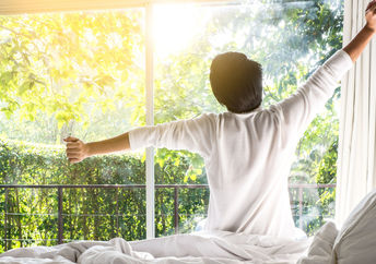 Wake up refreshed and ready to go.