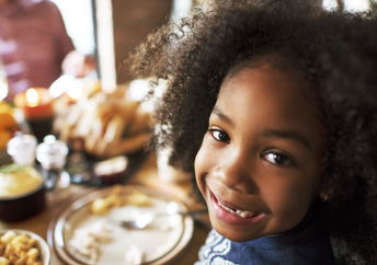 Celebrating Thanksgiving.