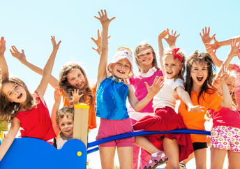 Children in a playground